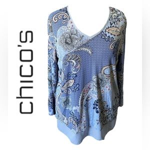Chico’s Pastel Paisley Tunic
